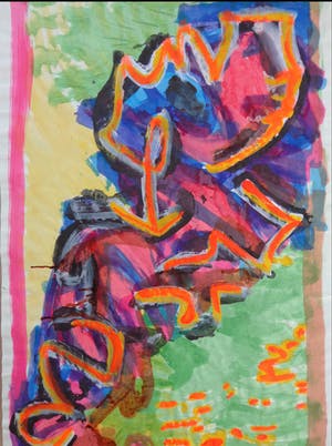 Ernst Vijlbrief - ABSTRACTIE / ORIGINEEL WERK / 99x64cm / SIG / 1994 kopen? Bied vanaf 90!