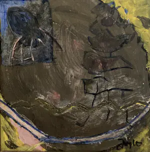 Joyce Bloem - Acryl op paneel, 2003 kopen? Bied vanaf 75!