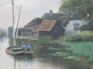 Gerard Cox (jr.) - scheepje op rivier kopen? Bied vanaf 50!