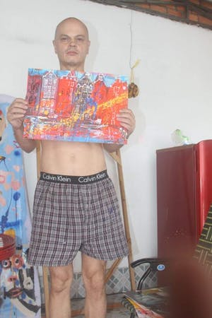 Peter Klashorst - Gemengde techniek - Handgesigneerd !!! kopen? Bied vanaf 150!