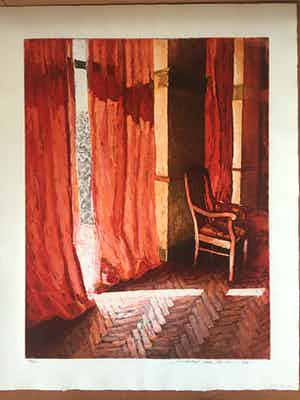 Marcel Schellekens - Lichtval door gordijnen verkocht voor € 100!