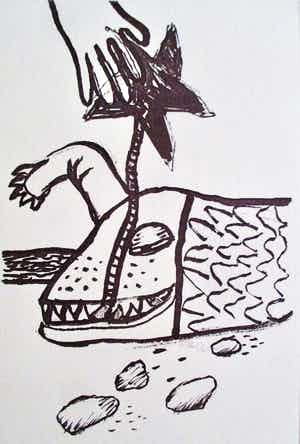 Corneille - Ets gesigneerd verkocht voor € 85!