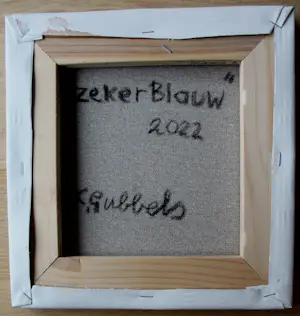 Klaas Gubbels - Olieverf op doek: "Zeker blauw" - 2022 kopen? Bied vanaf 1399!