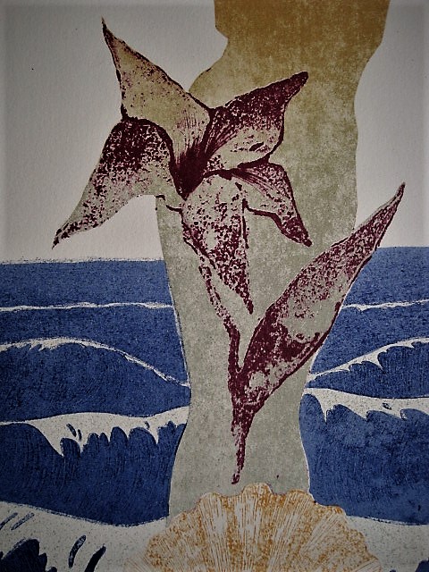 Manuel Menan - Spaans Grafisch Surrealist - Litho "Venus en Lelie" 1975 - gesigneerd  kopen? Bied vanaf 1!