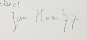 Jan Haas - Potloodtekening, Ontwerp doodskleed kopen? Bied vanaf 1!