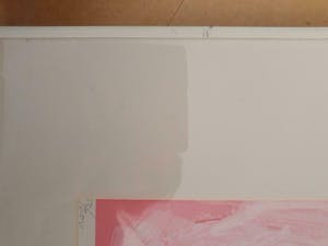 Ton van Kesteren - alweer afgeprijst : fraaie abstracte zeefdruk , ingelijst en gesigneerd kopen? Bied vanaf 19!