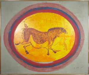 Pieta Dijkstra - Olieverf op doek, "Lescaux; masculin - feminin" - Ingelijst (Groot) kaufen? Bieten Sie von 1!