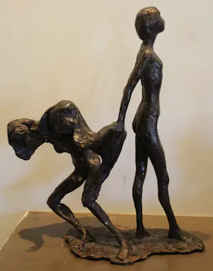 Karel Gomes - Bronzen beeld: 2 danseressen kopen? Bied vanaf 499!