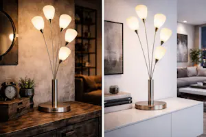 Jan des Bouvrie - Originele JdB lamp, Vintage bosje sneeuw kelkjes/tulpjes fabricaat Boxford kopen? Bied vanaf 65!