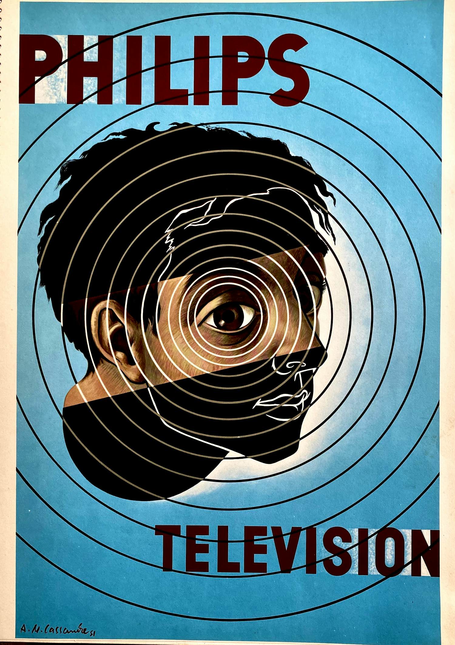 Adolphe Mouron Cassandre - Philips Television verkocht voor € 87!