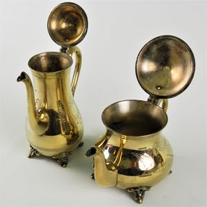 Curiosa - EPNS verzilverde koffiekan en theepot kopen? Bied vanaf 1!