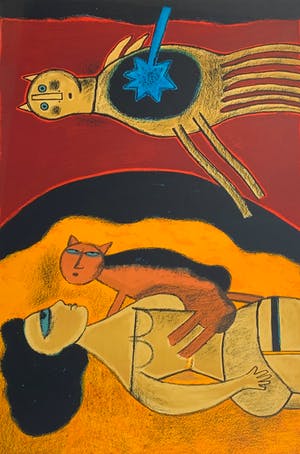 Corneille - Femme et chat kopen? Bied vanaf 425!