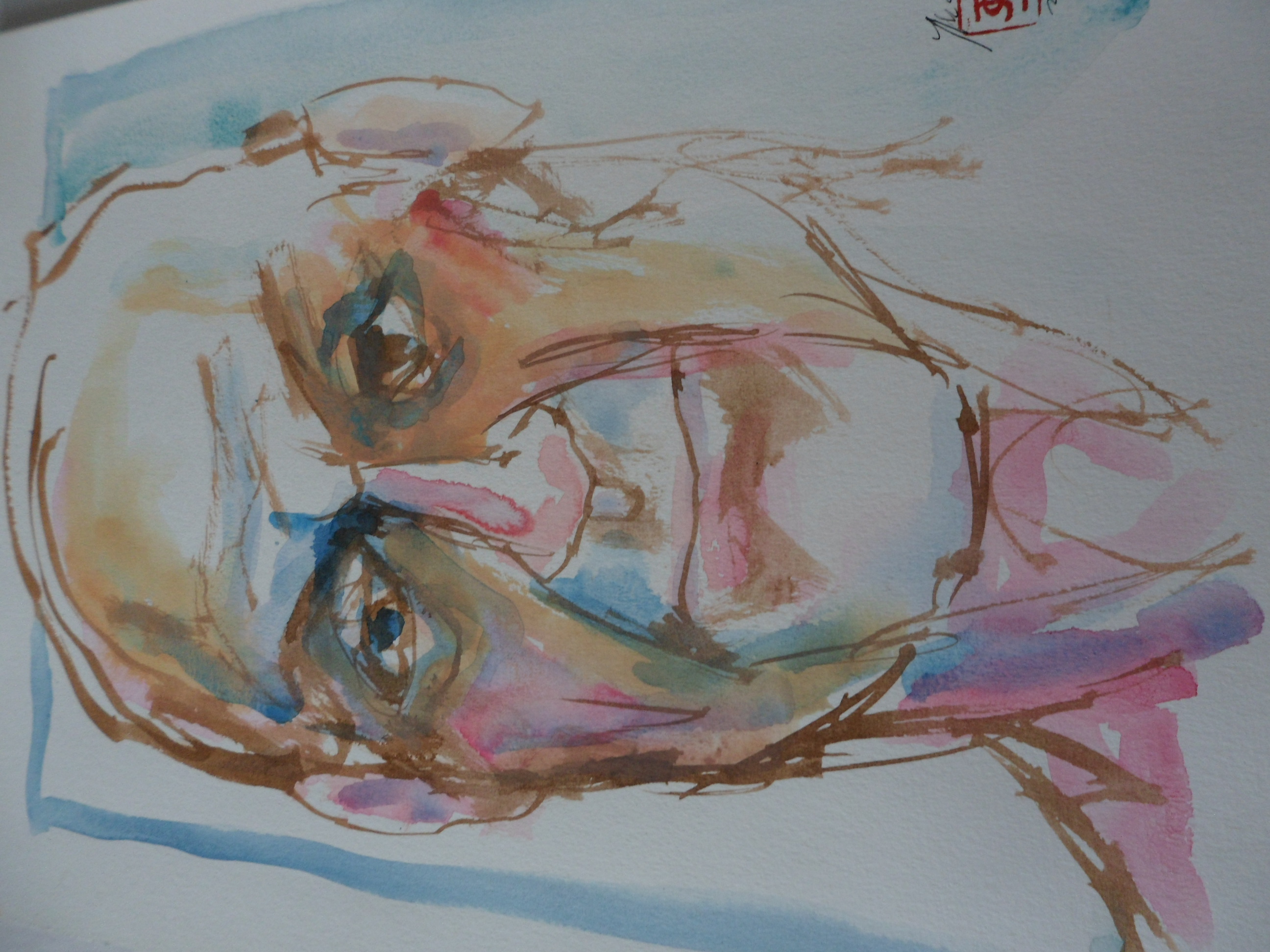 Jan Schoneveld - Aquarel zonder titel kopen? Bied vanaf 30!