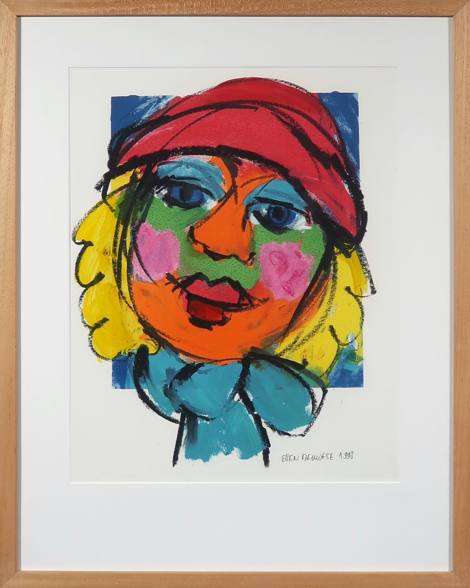 Ellen Meuwese - Gemengde techniek op papier, Portret - Ingelijst kopen? Bied vanaf 1!