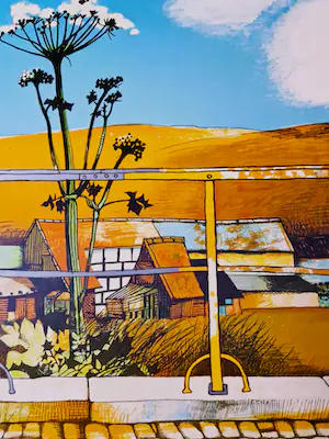 Nicolaas Wijnberg - Fraaie in 1979 gemaakte kleuren lithografie "Fouron Le Comte" gesigneerd kopen? Bied vanaf 39!