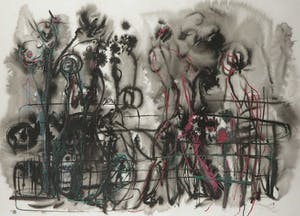 Franscz Witte - Gemengde techniek op papier, Dansportret - Ingelijst (Groot) kopen? Bied vanaf 1!