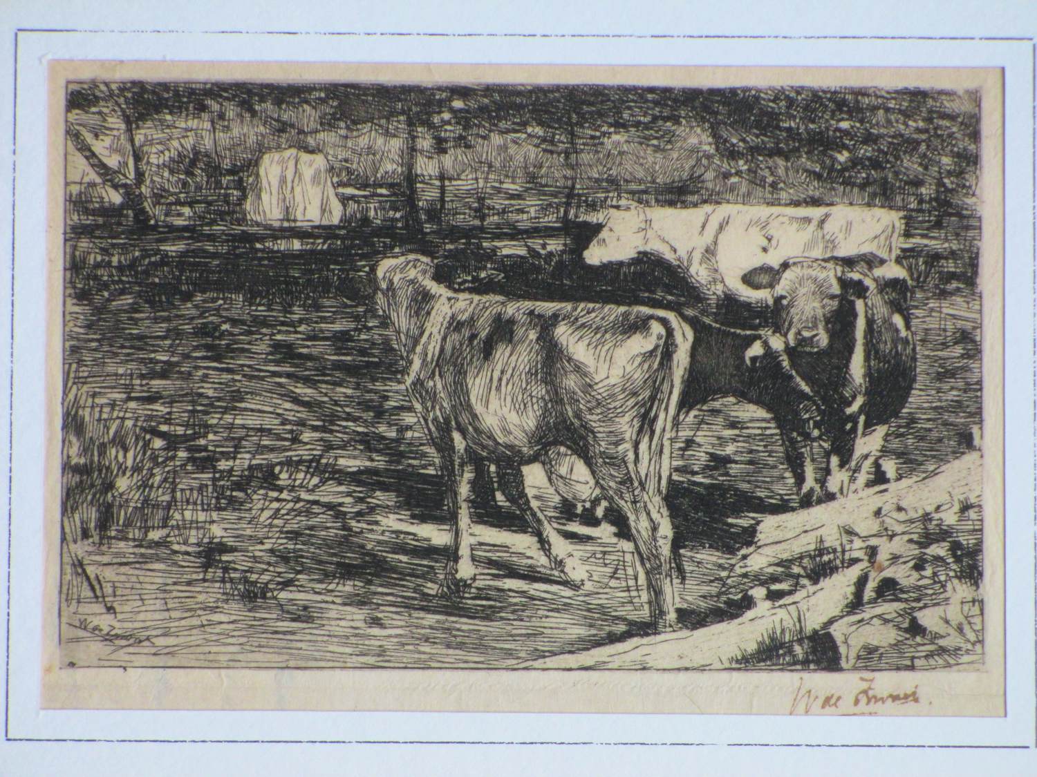 Willem de Zwart - Melkbocht - Ets kopen? Bied vanaf 65!