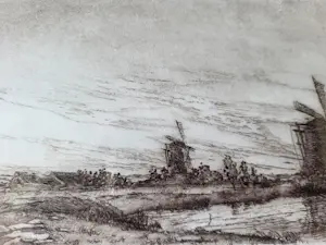 Jan van Rijsewijk - "Kinderdijk". kopen? Bied vanaf 55!