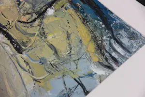Gerriet Postma - Gemengde techniek / acryl op papier, Z.T. (Groot) + gesigneerd boek! kopen? Bied vanaf 300!