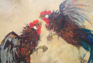 Jacques Callaert - "Hanengevecht" kopen? Bied vanaf 300!