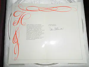 Royal Leerdam - Glas - Herdenkingsbord Juliana kopen? Bied vanaf 65!