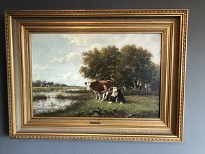 Adriaan Marinus Geijp - Landschap met koeien kopen? Bied vanaf 300!