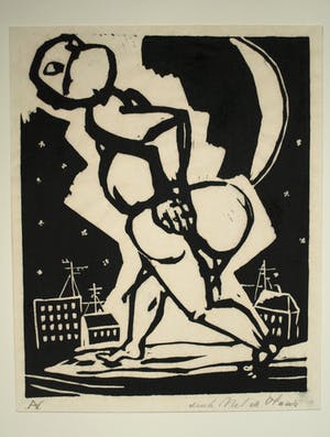 Aad de Haas - 8 Linosneden uit “Terugblik” , met omslag – 1976 kopen? Bied vanaf 250!