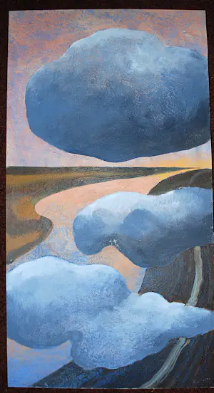 Fred Hemmes - Up in the air - acrylschilderij 2008 kopen? Bied vanaf 150!