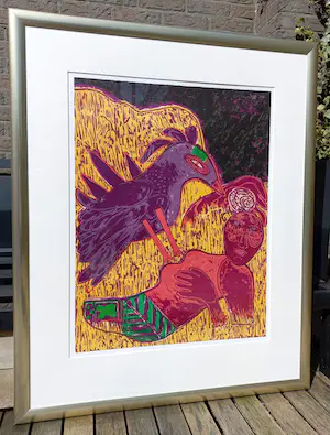 Corneille - Délire et foisonnement, litho (mooi ingelijst, groot) kopen? Bied vanaf 395!