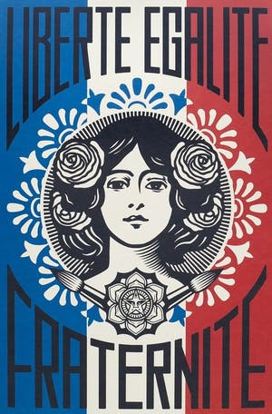 Shepard Fairey - LIBERTÉ, ÉGALITÉ, FRATERNITÉ - gesigneerd kaufen? Bieten Sie von 85!
