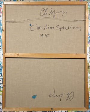 Christine Spierings - Olieverf op doek, Z.t. Abstracte vormen kopen? Bied vanaf 1!