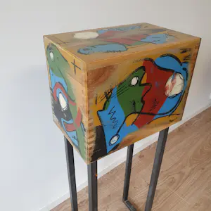 AcheterChristian van Hedel - Art Block S blauw epoxy? Enchérissez de 25!