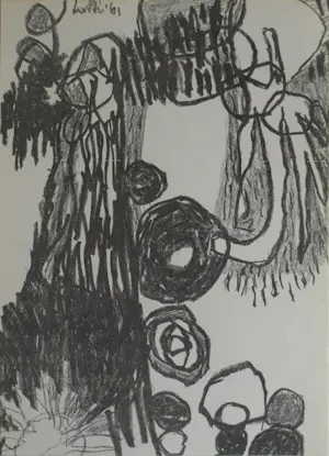 Lotti van der Gaag - Ingelijste litho + catalogus Stedelijk Museum Amsterdam – 1962 kopen? Bied vanaf 20!