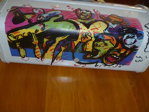 Herman Brood - voor Brabantia- broodtrommel met illustraties kopen? Bied vanaf 50!