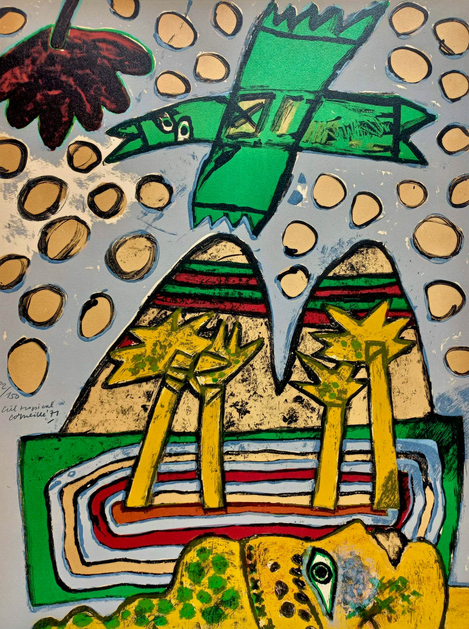 Corneille - Ciel tropical, litho (netjes ingelijst) kopen? Bied vanaf 250!