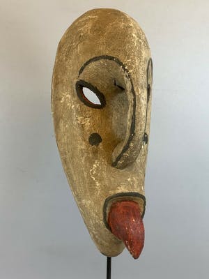Yaka - 210231- Rare Tribal used African Yaka mask - Congo. kopen? Bied vanaf 35!