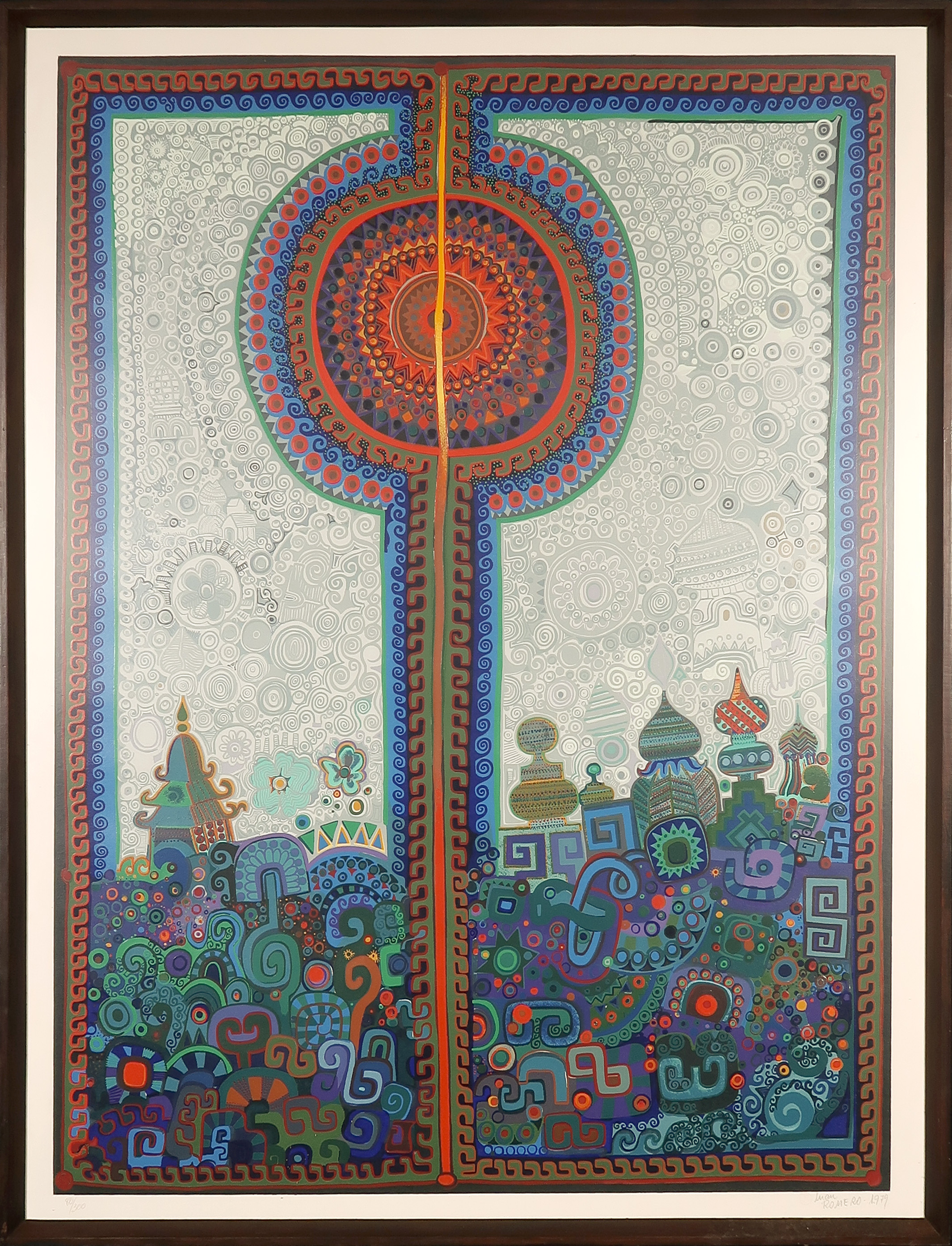 Juan Romero - Zeefdruk, Luna Park - Ingelijst (Groot) kopen? Bied vanaf 100!