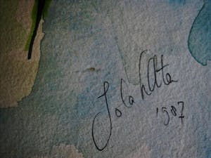 Niet of onleesbaar gesigneerd - Grote, impressionistisch geschilderde Aquarel " kopen? Bied vanaf 10!