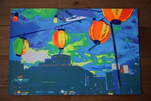 Henk van der Vet - Kleurenzeefdruk - Fokker Friendship in China kopen? Bied vanaf 30!