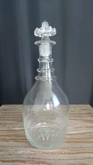 Holmegaard - 19e eeuwse (circa 1855) Deense mondgeblazen glazen karaf kaufen? Bieten Sie von 1!