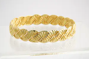 141-  Zware, fraai bewerkte 20kt goud armband - Arabisch / Slinger motief kopen? Bied vanaf 920!