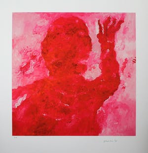 Armando - Roter Kopf, Giclee op katoenpapier. Spetterende kleuren! kopen? Bied vanaf 125!