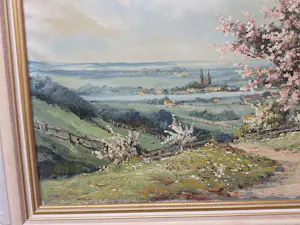 Jean van Dongen - Landschap met diepte en bomen in de bloei kopen? Bied vanaf 65!