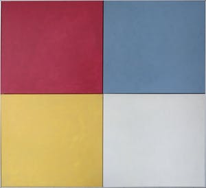 Frans Vierling - Acryl op doek, Gelijkspel; l' Architecture - Ingelijst (Zeer groot) kopen? Bied vanaf 1!