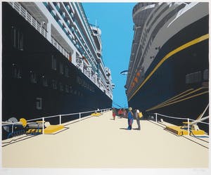 Marc Langer - Zeefdruk, Cruise - Ingelijst kopen? Bied vanaf 60!