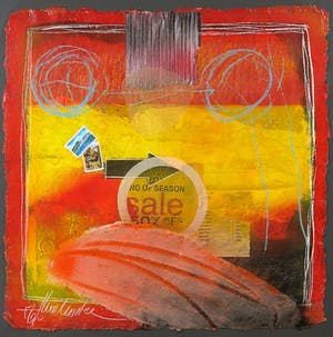 Theo Koster - Zeefdruk en collage, Love escape - Ingelijst kopen? Bied vanaf 35!