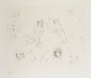 Leonor Fini - Ets, Zonder titel - Ingelijst kopen? Bied vanaf 50!