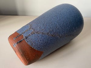 Pieter Groeneveldt - Vaas model 160 met blauw druipglazuur kopen? Bied vanaf 50!