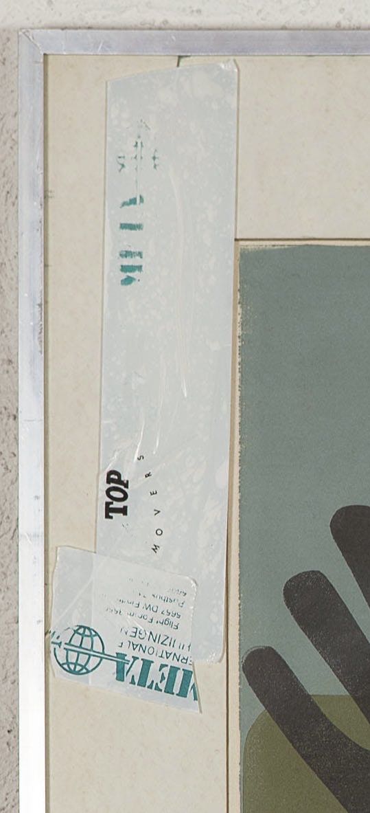 Adrian de Gijzel - Olie op de golven - Linosnede op papier - gesigneerd r.o. - BKR Den Haag kopen? Bied vanaf 10!