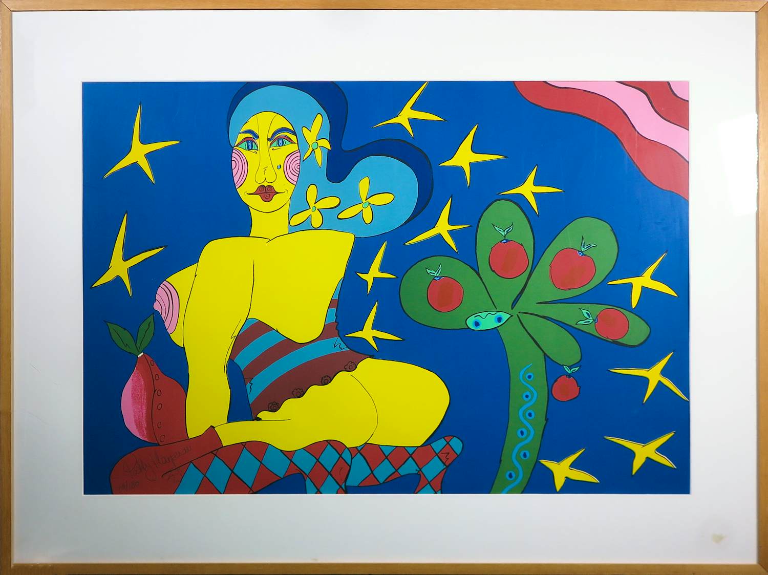 Patty Harpenau - Zeefdruk op papier, With love from Holland - Ingelijst kopen? Bied vanaf 60!